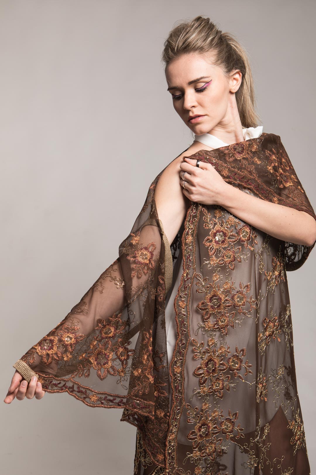 Cerchio Limited Merletto Marrone