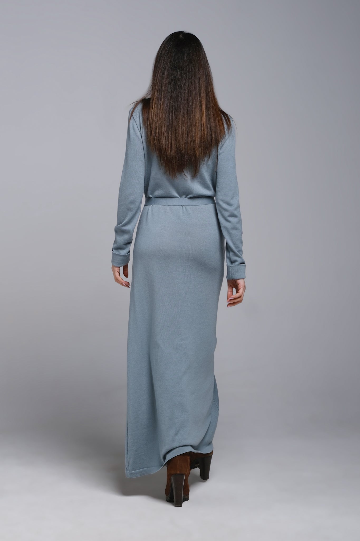 Vestito in maglia fine 100% lana merino